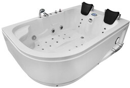 Wanna z hydromasażem dwuosobowa Turbo 180x120 cm MO-1631