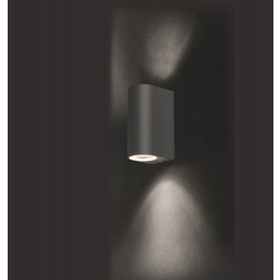 Lampa Zewnętrzna Kinkiet Nowodvorski Nico II Grafitowy 2xGU10