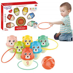 Kręgle Dla Dzieci Kolorowe Misie 3w1