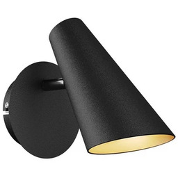 Lampa Ścienne Lucande, Wibke, czarny, salon, metal, skandynawski