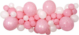 Zestaw balonów do girlandy balonowej Baby Pink -