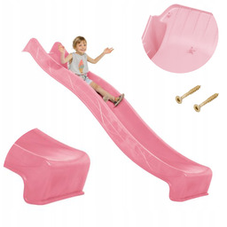 Zjeżdżalnia 3m Różowa dla dzieci Tribecco Zjeżdżalnia ogrodowa