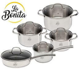 La Bonita Maxima LB9ZG001 10 elementów Indukcja Stal