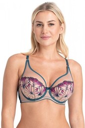 Biustonosz push-up Samanta Olette A338 morski