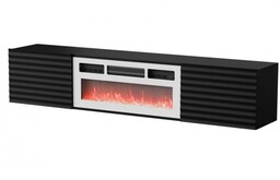 Cama Meble Szafka RTV TULA 183x35x37 czarny mat