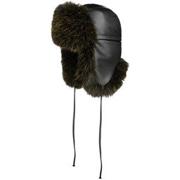 Czapka Pilotka Sorano Faux Fur by Lierys, czarny,