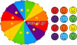 Chusta animacyjna Emocje 3 m + 12 emocji