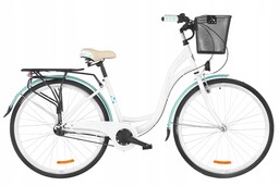 Rower Storm Holland Bike Amsterdam 28 3S biały/turkus