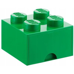 LEGO Pojemnik na z szufladką Brick 4 Zielony