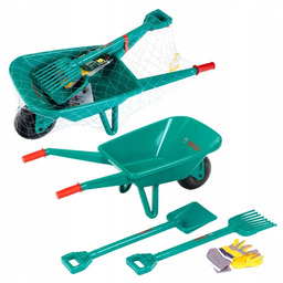 Klein Zabawkowa Taczka Ogrodowa Bosch Zestaw Łopata Grabie