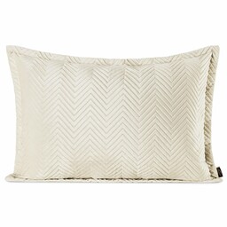 Eurofirany Poszewka dekoracyjna 50x70 Sofia kremowa welurowa