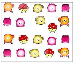 Naklejki wodne do paznokci zwierzęta Nr 106