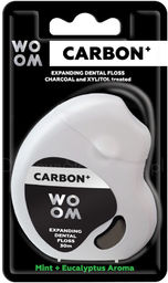 WOOM CARBON+ 30m - czarna nitka dentystyczna