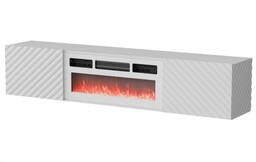 Cama Meble Szafka RTV LARA 183x35x37 biały mat