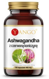 Yango Ashwagandha z czerwoną koniczyną, 90 kapsułek