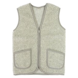 Kampol Kamizelka wełniana merynos Beka szara jasna L