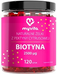 Biotyna, Naturalne Żelki, MyVita, 120 sztuk