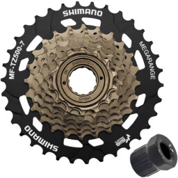 Shimano Wolnobieg nakręcany MF-TZ500 MEGARANGE 7 rz 14-34T
