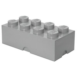 LEGO Pojemnik na klocek Brick 8 Szary 40041740