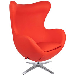 Komfortowy fotel Egg KH1501100232 King Home z ekoskóry