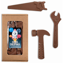Prezent na dzień chłopaka narzędzia z czekolady 100