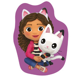 Jerry Fabrics Poduszka kształtka 40 cm Koci domek