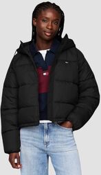 TOMMY JEANS Czarna damska kurtka z kapturem
