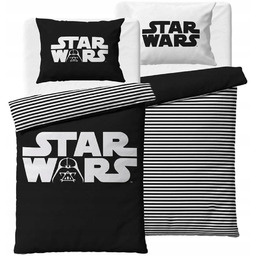 Pościel 140x200 Star Wars czarna bawełna licencyjna