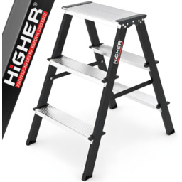 Drabina aluminiowa domowa stalowa dwustronna składana HIGHER 2x3