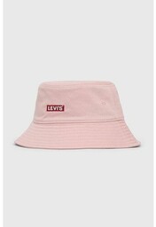 Levis kapelusz bawełniany kolor różowy bawełniany