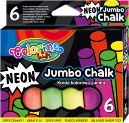 Kreda kolorowa jumbo NEON 6 kolorów Colorino 892081PTR