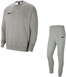 Dres męski bawełniany Nike szary CW6902-063 + CW6907-063
