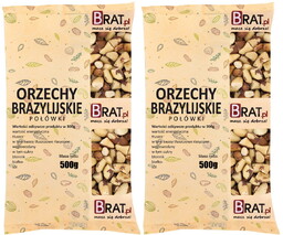 Orzechy Brazylijskie Połówki 1Kg (2X500G)