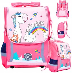 Plecak Szkolny Dla Dziewczynki Tornister Pojemny Unicorn Jednorożec