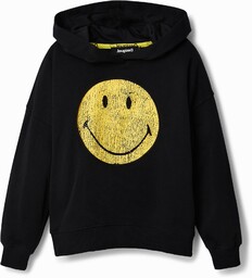 Bluza z kapturem i motywem Smiley