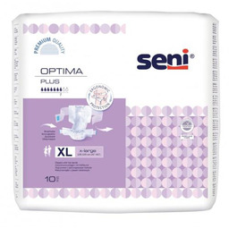 SENI OPTIMA PLUS X-LARGE Pieluchomajtki z pasem biodrowym,