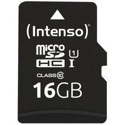 MEMORY MICRO SDHC 16GB UHS-I/W/ADAPTER 3423470 INTENSO