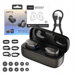 Earfun Free Pro Bezprzewodowe Słuchawki Dokanałowe Tws Anc