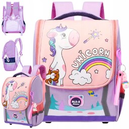 Plecak Szkolny Dla Dziewczynki Tornister Pojemny Unicorn Jednorożec
