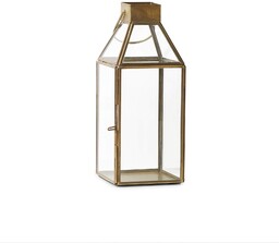 Serene Spaces Living Mała kwadratowa złota latarnia, mierzy