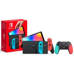 Nintendo Switch OLED Czerwono-niebieski + Pad Trust GXT