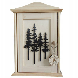 Szafka Na Klucze Ozdobna Pojemnik Drewniany Brelok Kolor