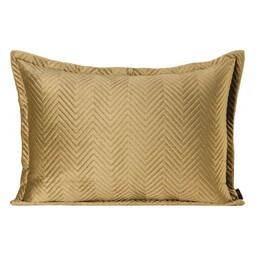 Eurofirany Poszewka dekoracyjna 50x70 Sofia miodowa welurowa