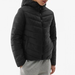 Kurtka Chłopięca 4F Puchowa Ocieplana z kapturem Czarna