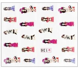 Naklejki wodne do paznokci bajkowe Nr 136