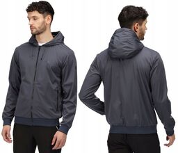 Softshell przeciwdeszczowy z kapturem Regatta RML223 szary Kurtka