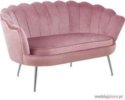 Sofa SF1-FX - srebrne nóżki Różowy