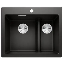 Blanco PLEON 6 Split 525955 Granitowy Czarny Zlewozmywak