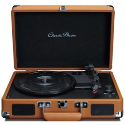 LENCO Gramofon TT-10BN Brązowy, Manualny, Napęd paskowy, Wbudowane