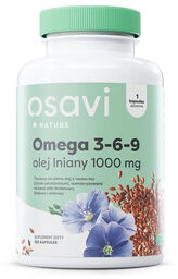 Osavi Nature Omega 3-6-9 Olej Lniany 1000 mg,